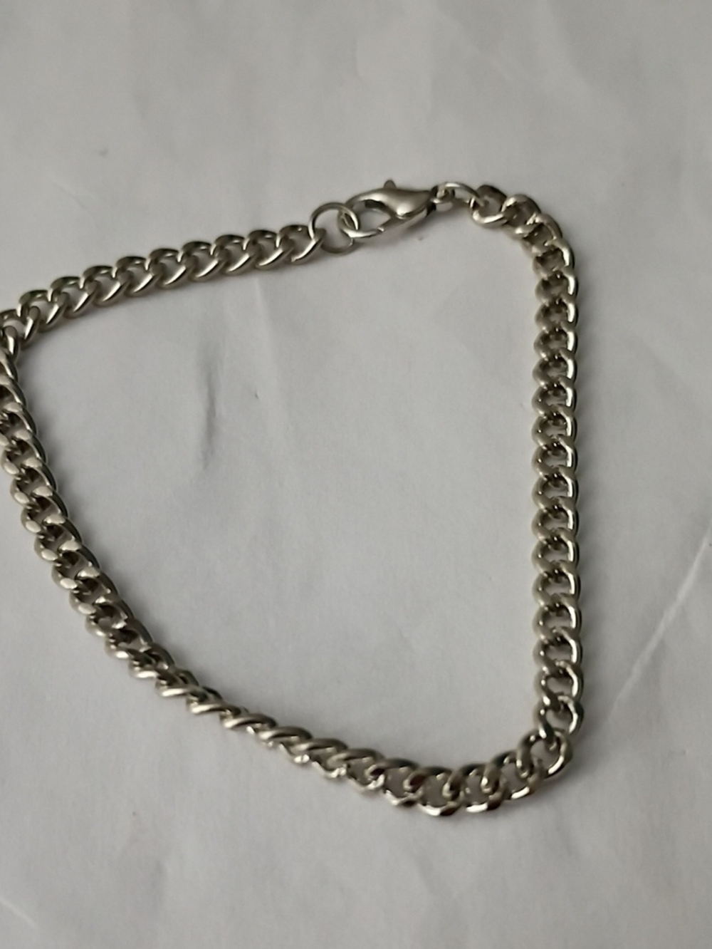 Silver Chain Link Bracelet Men’s Bag Accessory - Unbranded